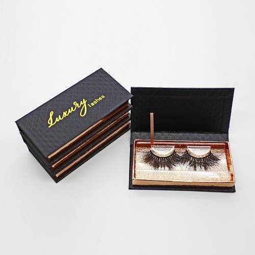 Black eyelash packaging box