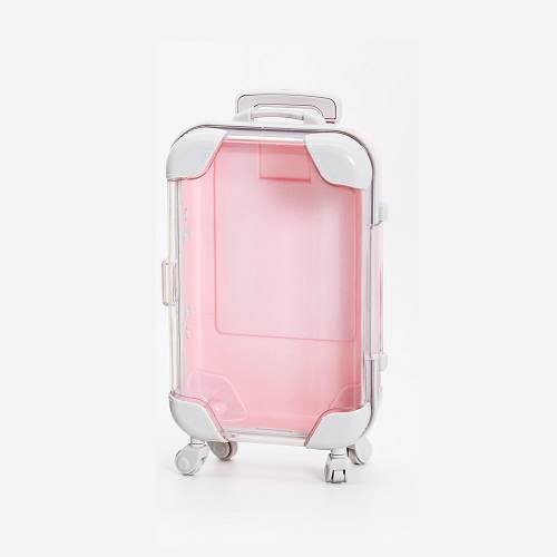 pink eyelash suitcase
