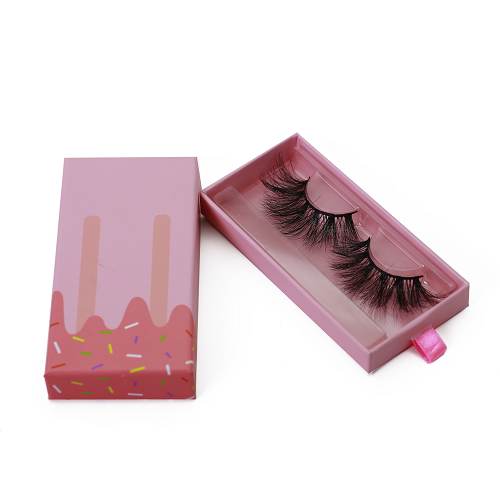 pink ice cream eyelash packaging wholesale
