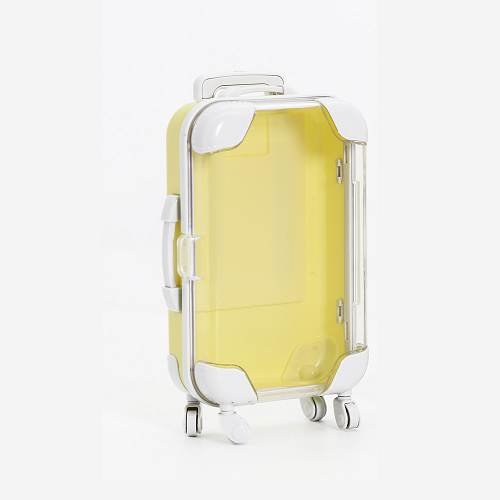 yellow eyelash suitcase