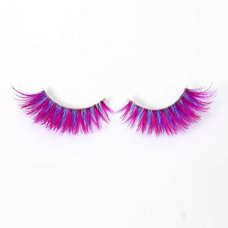 Wholesale mink lashes colorful lashes CD34