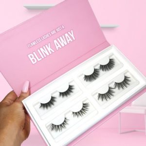 four pairs set lashes packaging