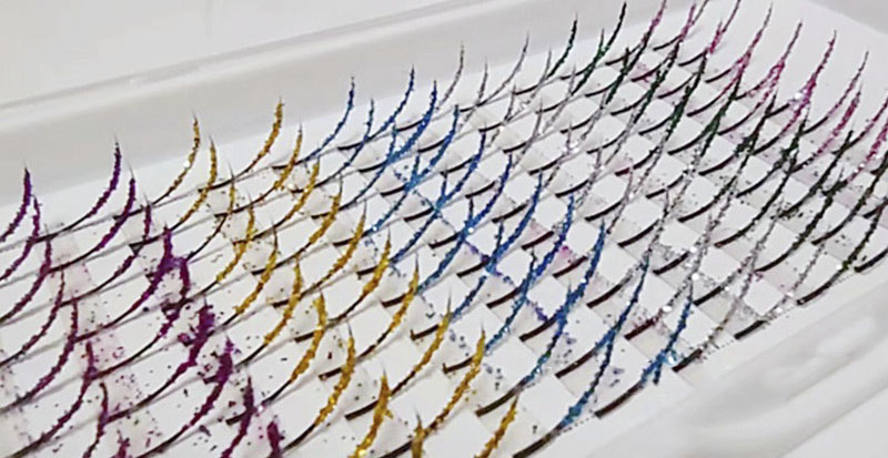 glitter lash extension