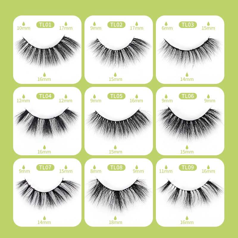 Biodegradable lashes
